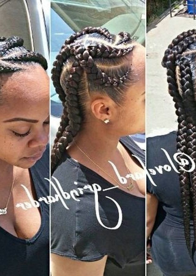 The Best Criss-crossed Braids with Feed-in Cornrows