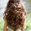 Hair Half Up Half Down Wedding Hairstyles Long Curly (Photo 4 of 15)