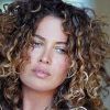 Brown Curly Hairstyles With Highlights (Photo 4 of 25)