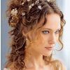 Curly Medium Length Hair Wedding Hairstyles (Photo 2 of 15)