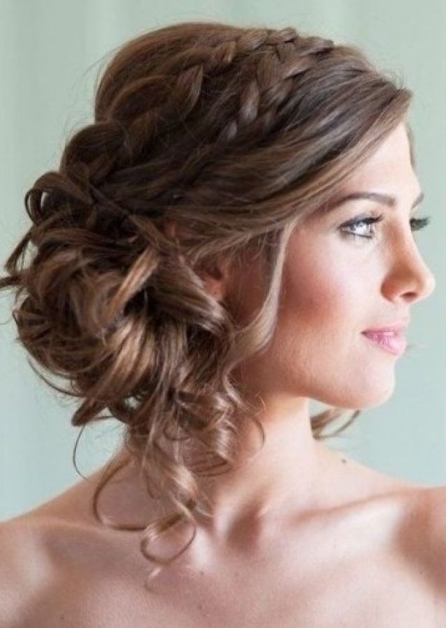 Top 15 of Updo Hairstyles for Wavy Medium Length Hair