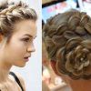 Side Swept Carousel Braid Hairstyles (Photo 7 of 25)