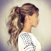 Long Messy Pony With Braid (Photo 4 of 25)