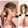 Trendy Ponytail Hairstyles With French Plait (Photo 23 of 25)