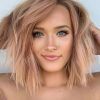 Peach Wavy Stacked Hairstyles For Short Hair (Photo 7 of 25)