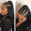 Braided Hairstyles Into A Ponytail With Weave (Photo 12 of 15)