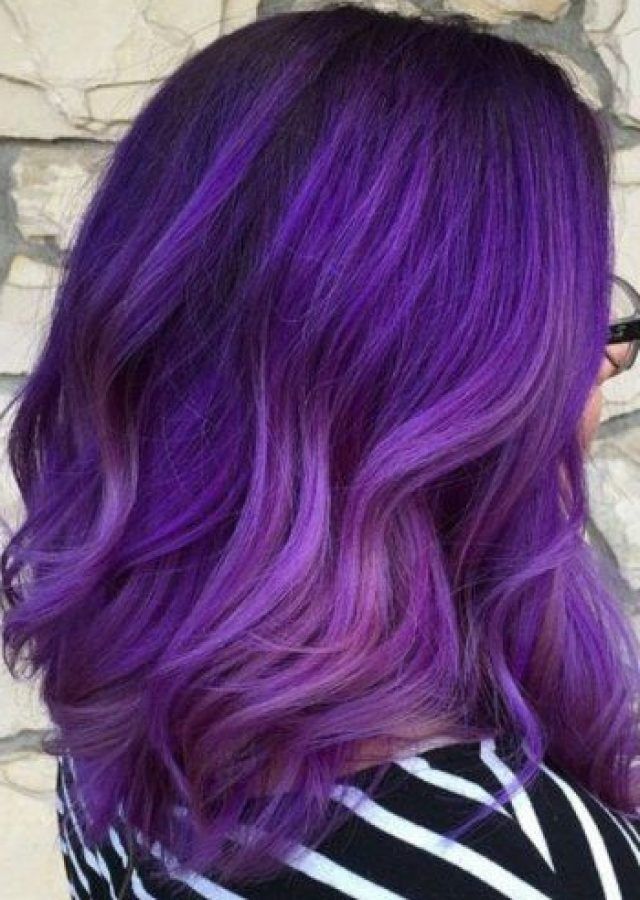 2024 Best of Ravishing Smoky Purple Ombre Hairstyles
