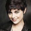 Long Feathered Espresso Brown Pixie Hairstyles (Photo 8 of 25)