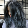 Black And Denim Blue Waves Hairstyles (Photo 2 of 25)