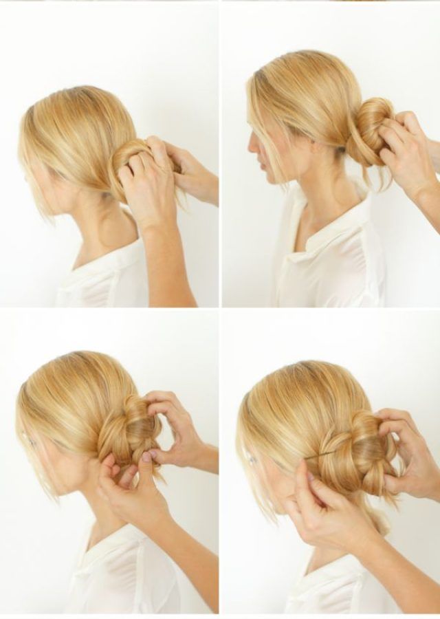25 Inspirations Knotted Side Bun Updo