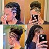 Chunky Mohawk Braid With Cornrows (Photo 7 of 15)