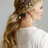 Blonde Pony With Double Braids (Photo 1 of 15)