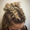 Chunky Two French Braid Hairstyles With Bun (Photo 1 of 15)