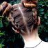 2024 Best of Braided Space Buns Updo Hairstyles