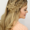 Double Headband Braided Hairstyles With Flowers (Photo 13 of 25)