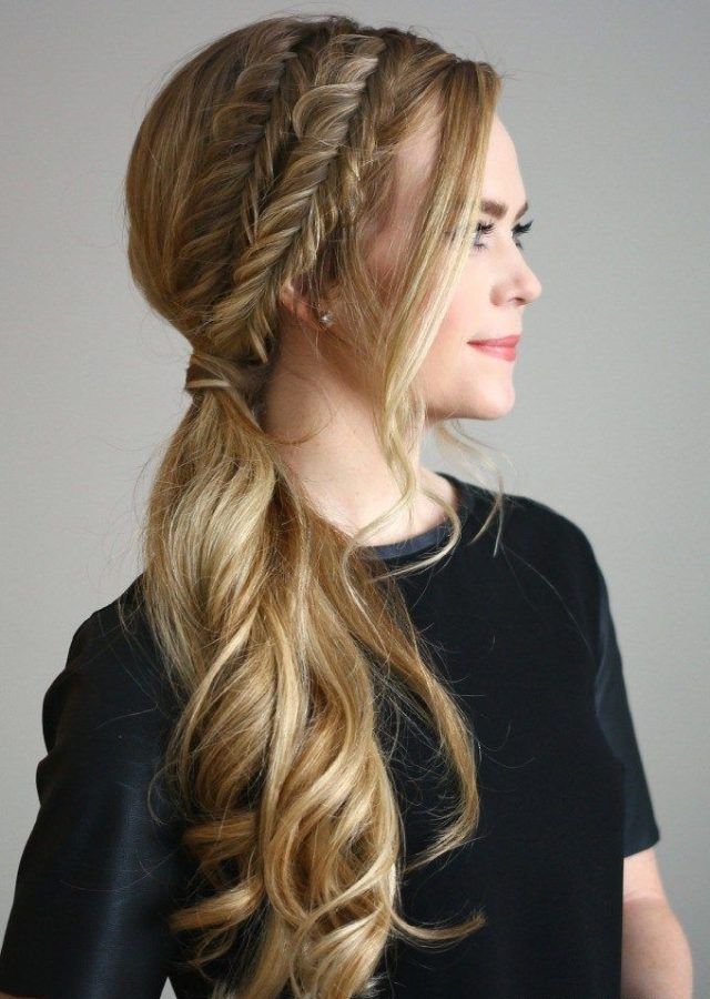 Top 25 of Fabulous Fishtail Side Pony Hairstyles