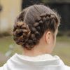 Braided Bun With Two French Braids (Photo 2 of 15)