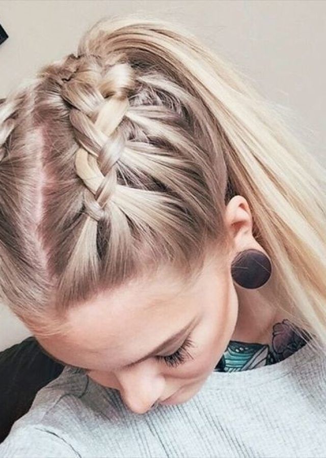 Top 25 of Trendy Ponytail Hairstyles with French Plait