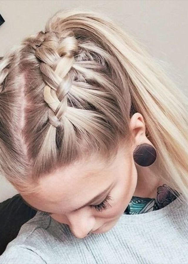 25 Best Double French Braid Crown Ponytail Hairstyles