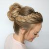 Braid And Fluffy Bun Prom Hairstyles (Photo 6 of 25)