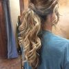 Accessorize Curled Look Ponytail Hairstyles With Bangs (Photo 6 of 25)