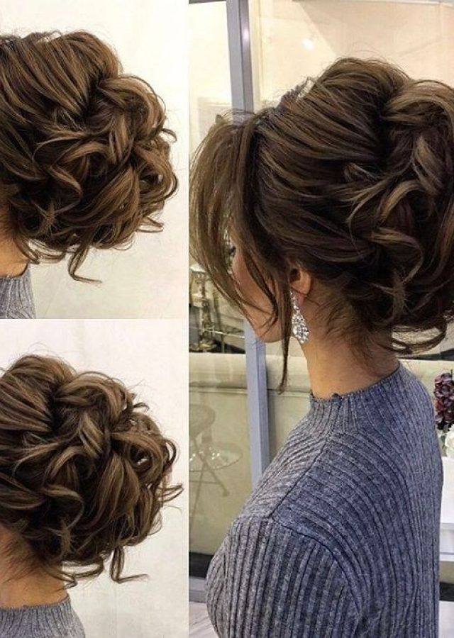 25 Best Ideas Messy Updo Hairstyles with Free Curly Ends