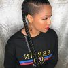 Side-Shaved Cornrows Braids Hairstyles (Photo 5 of 25)