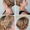 Messy Crown Braid Updo Hairstyles (Photo 12 of 25)