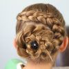 French Braids In Flower Buns (Photo 12 of 15)