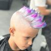 Faux-Hawk Fade Haircuts With Purple Highlights (Photo 4 of 25)