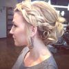 Messy Crown Braid Updo Hairstyles (Photo 19 of 25)