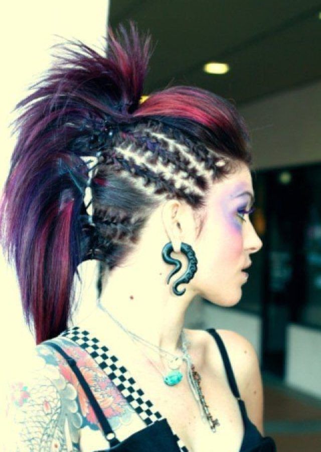 25 Inspirations Punk-rock Princess Faux Hawk Hairstyles