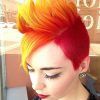 Vibrant Red Mohawk Updo Hairstyles (Photo 22 of 25)