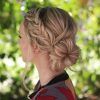Side Bun With Double Loose Braids (Photo 3 of 15)