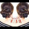 Floral Bun Updo Hairstyles (Photo 11 of 25)