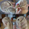 French Braids In Flower Buns (Photo 14 of 15)