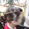 Updo With Forward Braided Bun (Photo 2 of 15)