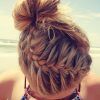 Messy Bun With French Braids (Photo 13 of 15)