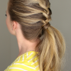 Double French Braid Crown Ponytail Hairstyles (Photo 13 of 25)