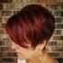 Pageboy Maroon Red Pixie Haircuts