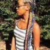 Multicolored Extension Braid Hairstyles (Photo 1 of 25)