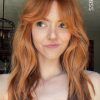 Lush Curtain Bangs For Mid-Length Ginger Hair (Photo 1 of 18)