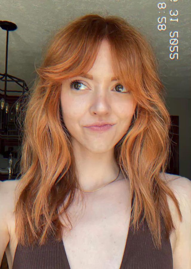  Best 18+ of Lush Curtain Bangs for Mid-length Ginger Hair