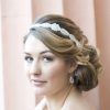 High Updos With Jeweled Headband For Brides (Photo 1 of 25)