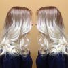 White Blonde Hairstyles For Brown Base (Photo 23 of 25)