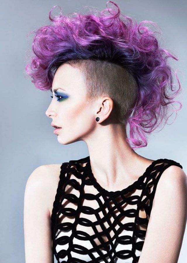 25 Photos Pink and Purple Mohawk Hairstyles