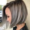 Dark Brown Hair Hairstyles With Silver Blonde Highlights (Photo 16 of 25)