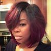 Purple-Tinted Off-Centered Bob Hairstyles (Photo 19 of 25)