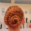 Pinned Up French Plaits Hairstyles (Photo 10 of 15)