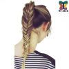 Fishtail Ponytails With Hair Extensions (Photo 2 of 25)